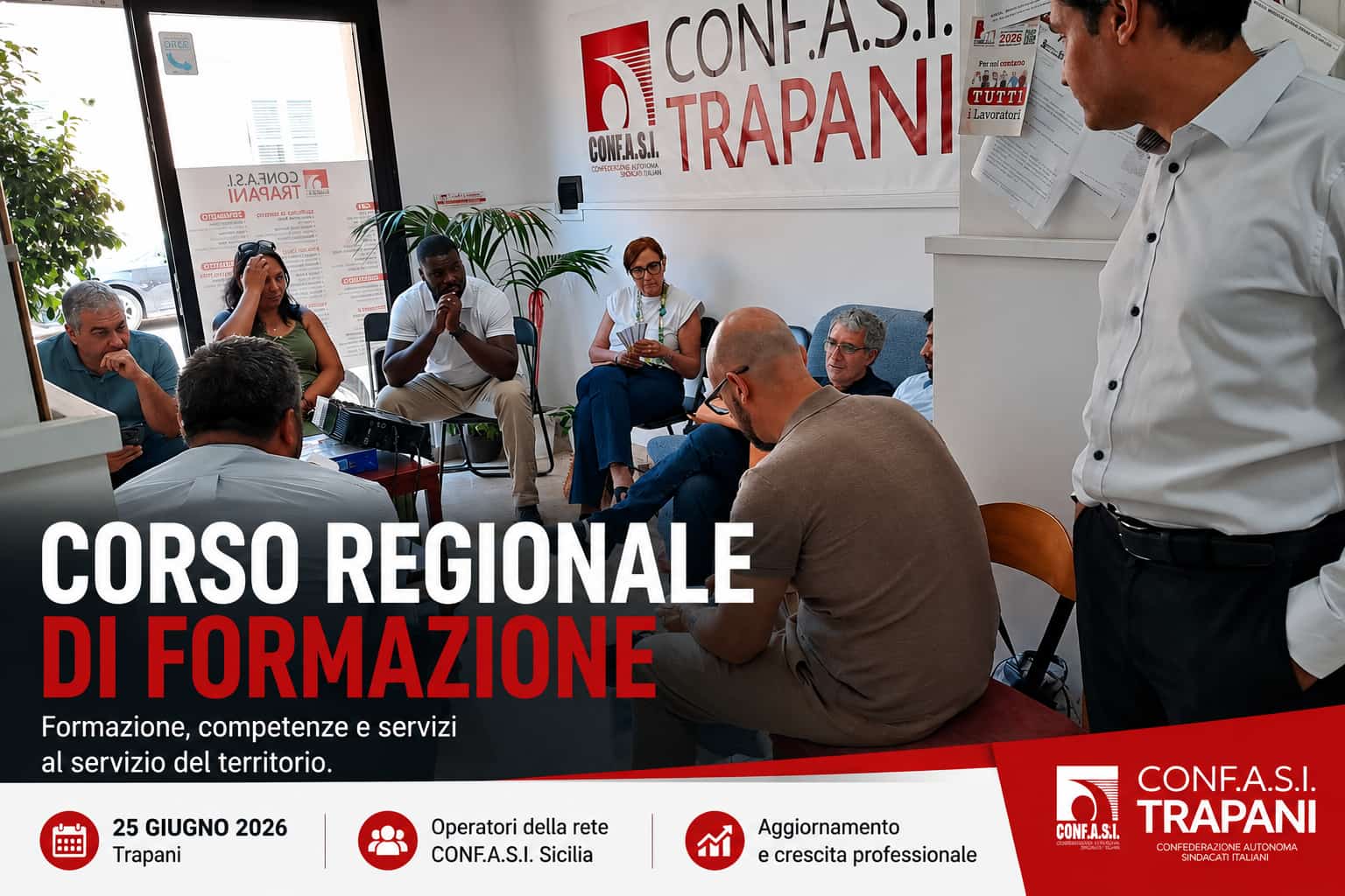 Confasi Sicilia, a Trapani il corso mensile di formazione per operatori